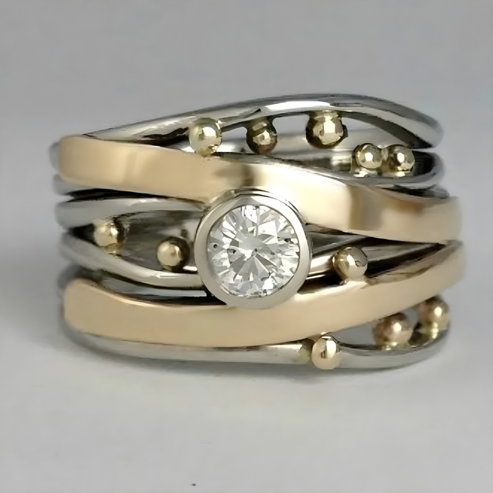 Natalija - Anillo Vintage Color Dorado