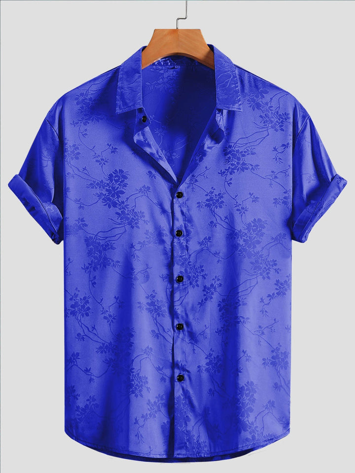 Bogdan - Elegante Manga Corta Impreso Camisa