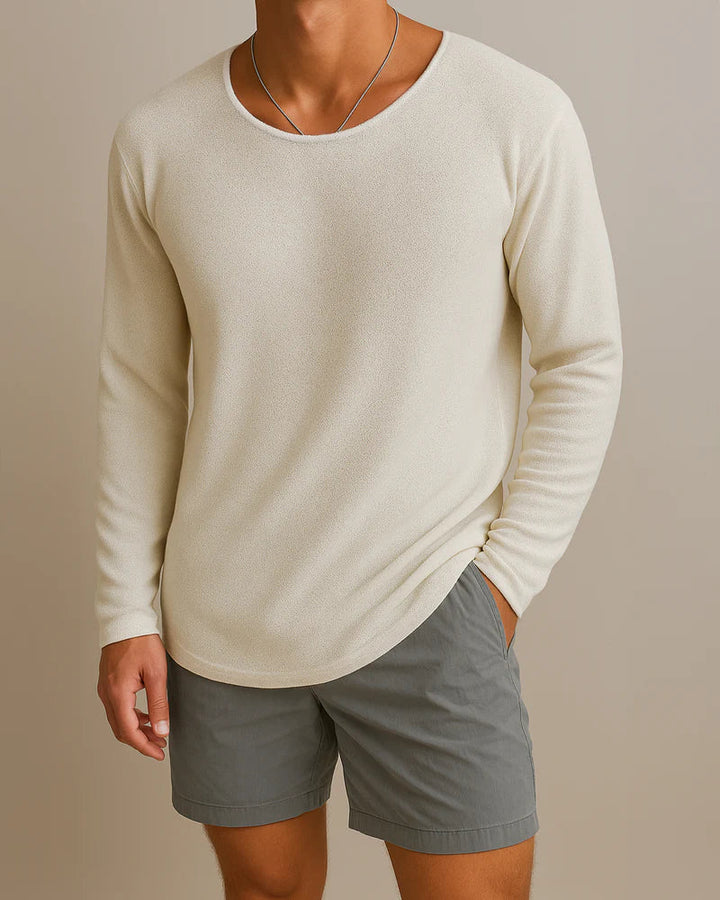 Beltran - Camisa Elegante De Manga Larga Tejida
