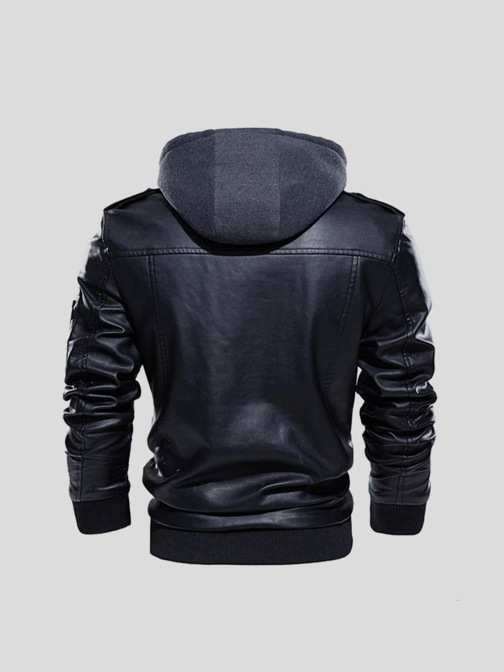Edem - Chaqueta De Piel Con Bolsillos Con Cremallera