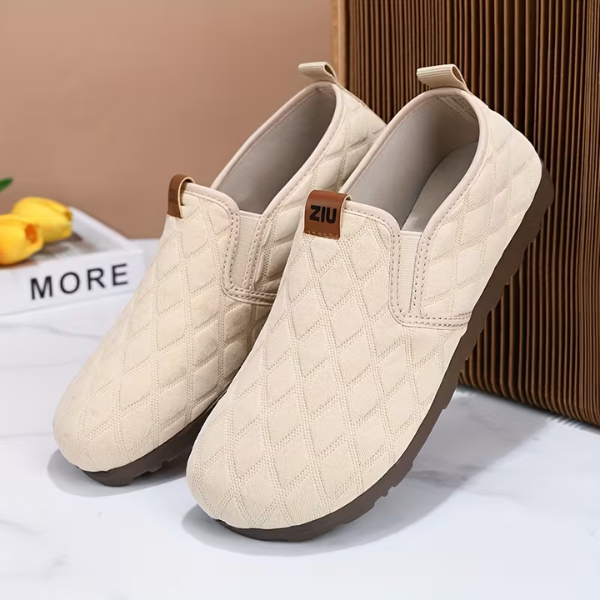 Malisaa - Zapatos Sin Cordones Con Costuras en Forma De Rombo