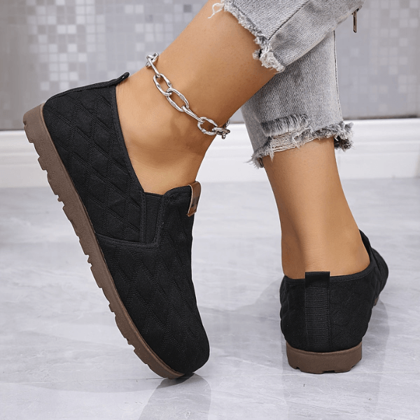 Malisaa - Zapatos Sin Cordones Con Costuras en Forma De Rombo