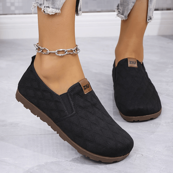 Malisaa - Zapatos Sin Cordones Con Costuras en Forma De Rombo