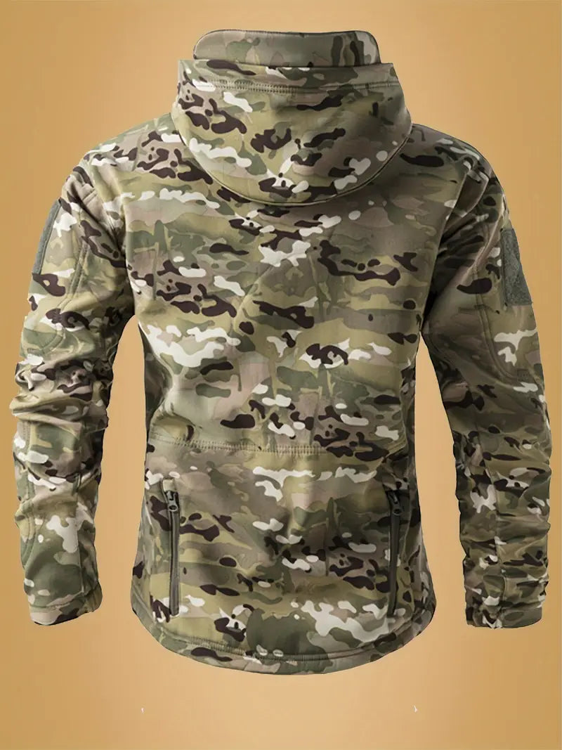 Mikel - Abrigo Militar De Cuello Alto y Capucha