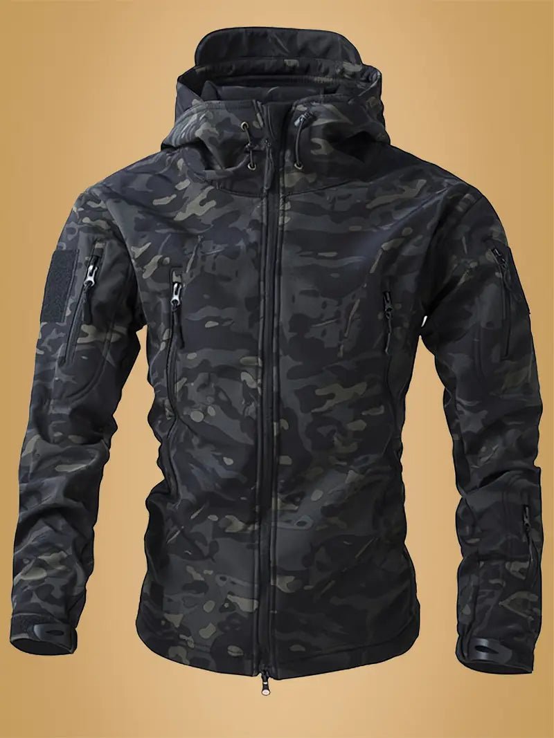 Mikel - Abrigo Militar De Cuello Alto y Capucha