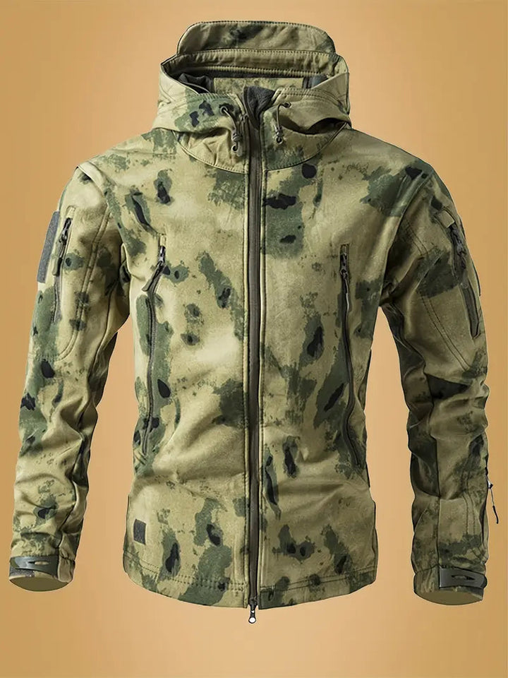 Mikel - Abrigo Militar De Cuello Alto y Capucha