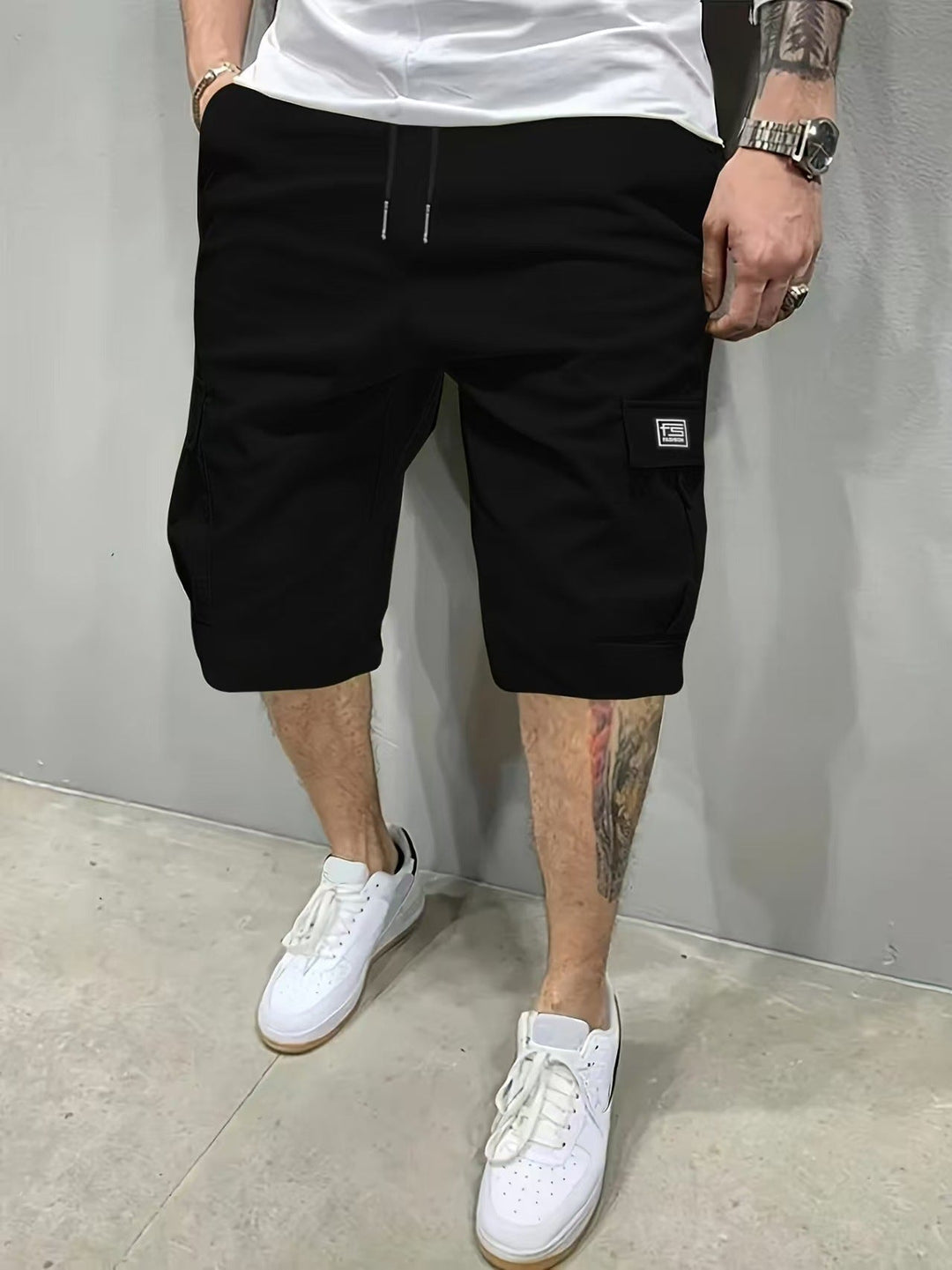 Emmitt - Multibolsillos Pantalones Cortos Tipo Cargo