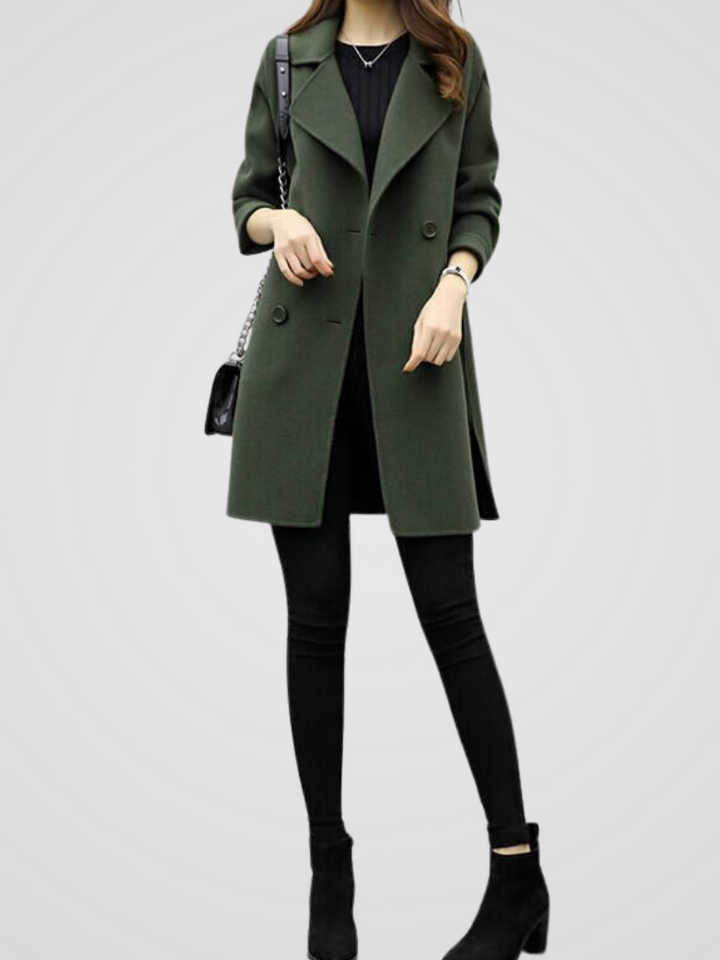 Roxana - Elegante Abrigo Cruzado