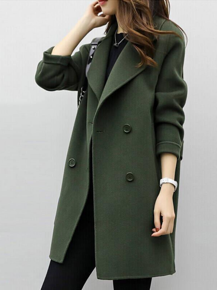 Roxana - Elegante Abrigo Cruzado