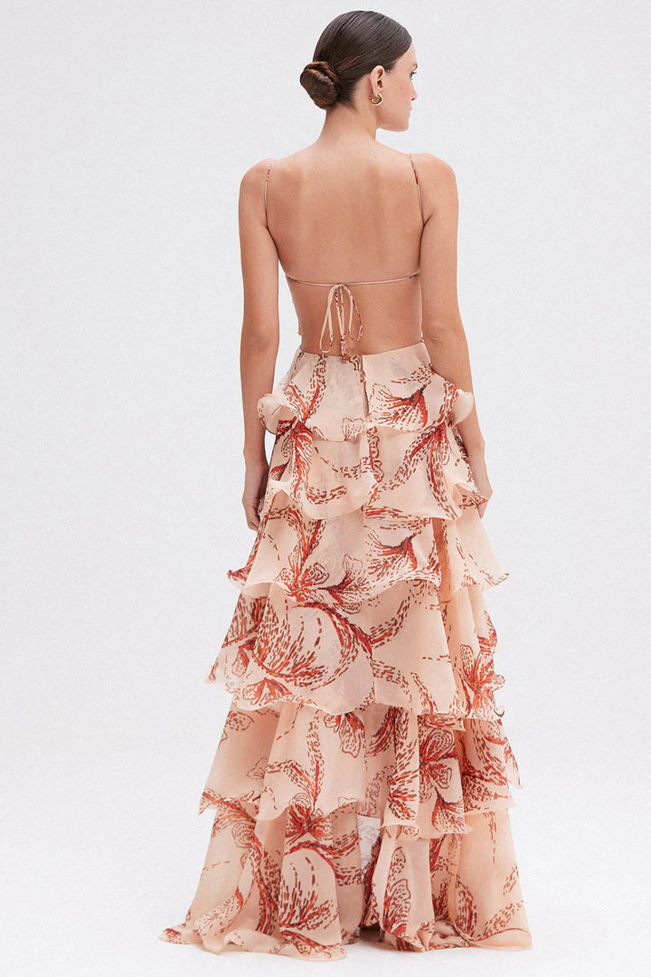Ameliah - Elegante Vestido Sin Mangas Con Volantes