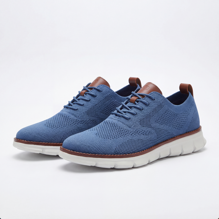 Muhittin - Zapatillas Con Parte Superior de Punto y Cierre con Cordones