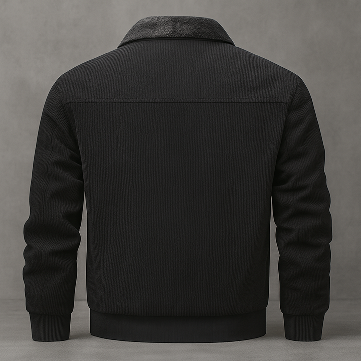 Nordine - Chaqueta Bomber Con Cuello De Piel Sintética