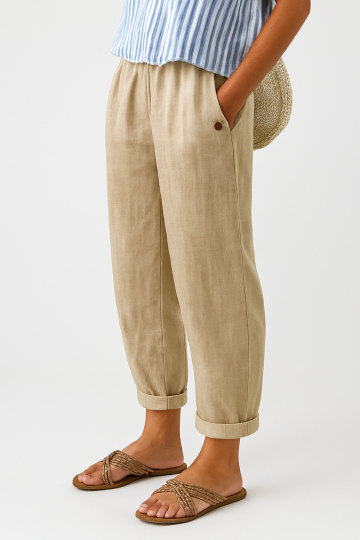 Yanchik - Pantalones Elegantes Con Bolsillos Laterales