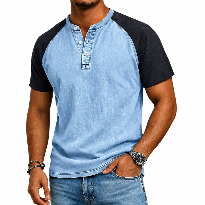 Roeland - Camiseta Vintage Bicolor