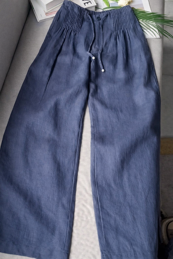Kuupik - Pantalón Ancho De Lino