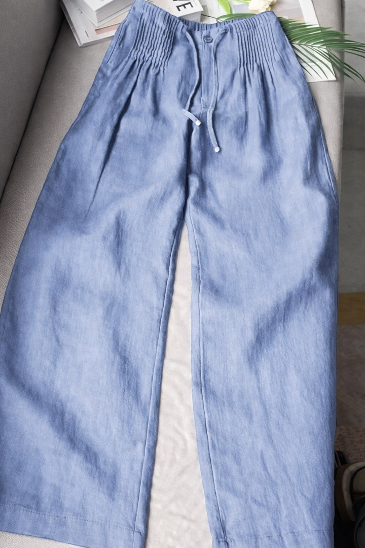 Kuupik - Pantalón Ancho De Lino