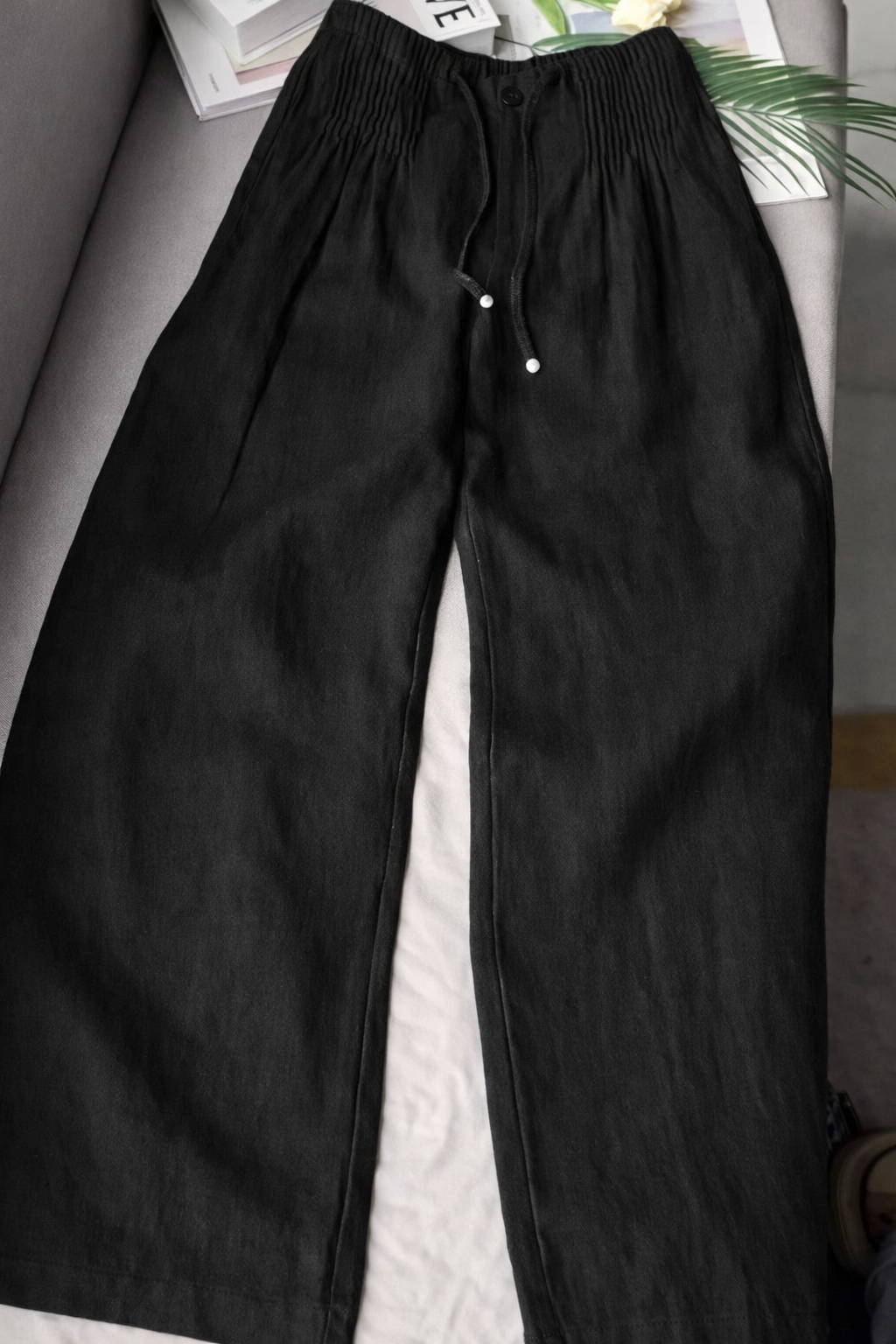 Kuupik - Pantalón Ancho De Lino