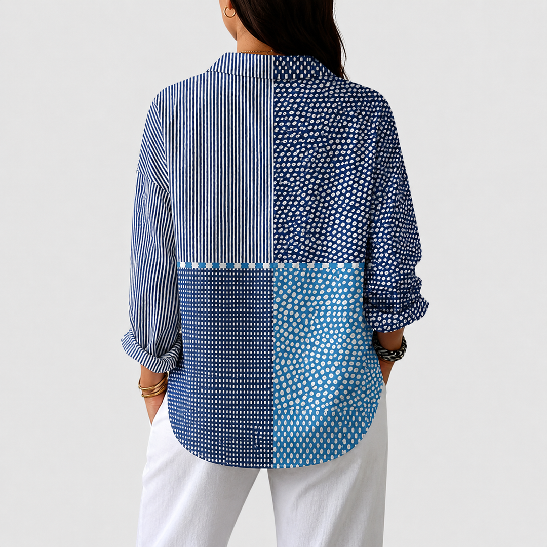 Betrina - Blusa Ligera Con Estampado Colorido