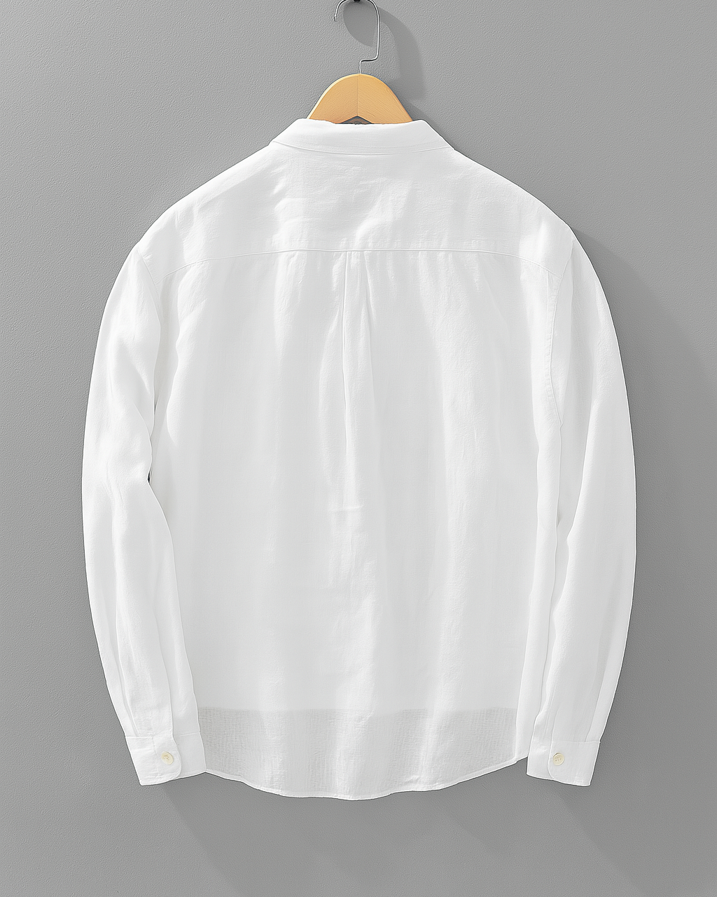 Antuan - Camisa Cómoda De Manga Larga Con Bolsillo Delantero