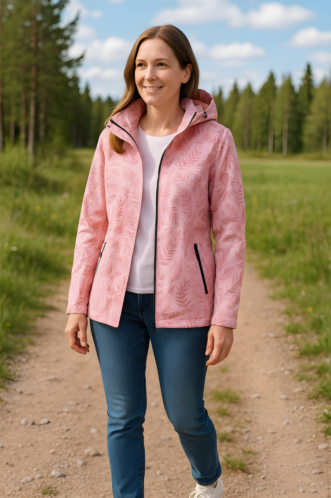 Joana - Chaqueta Estampada Cortavientos