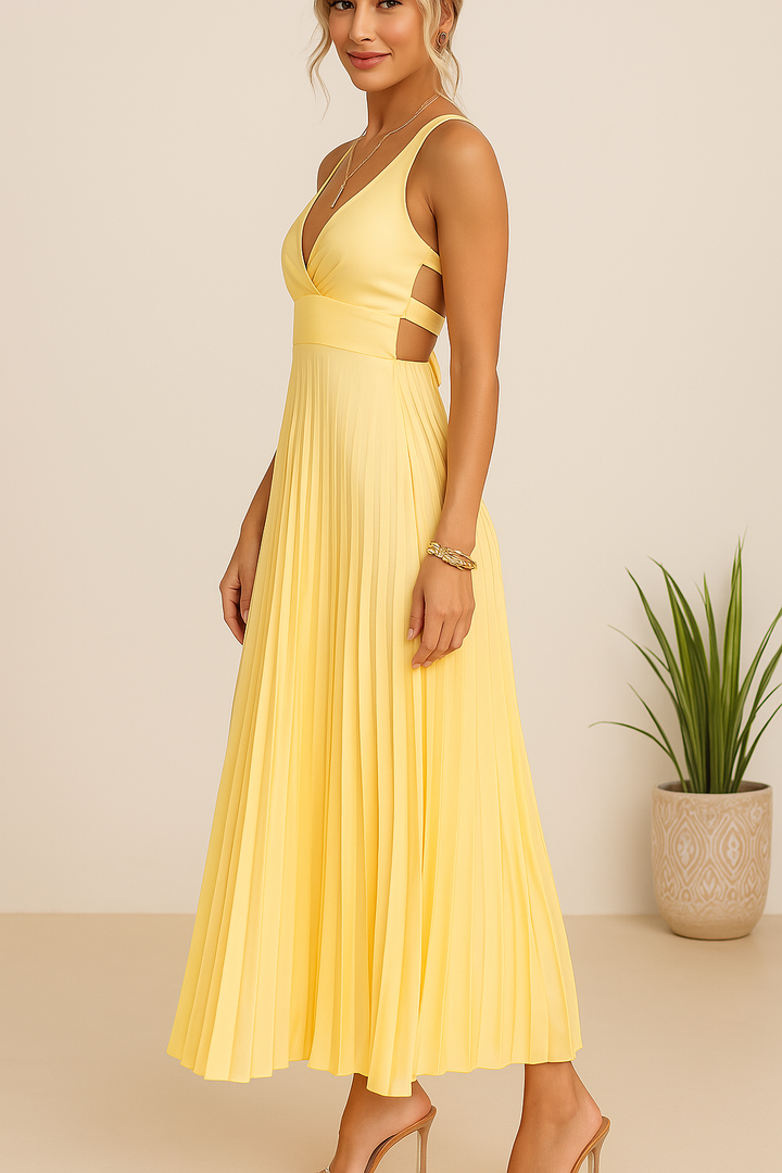 Tuuliki - Vestido Midi Sin Mangas Con Pliegues