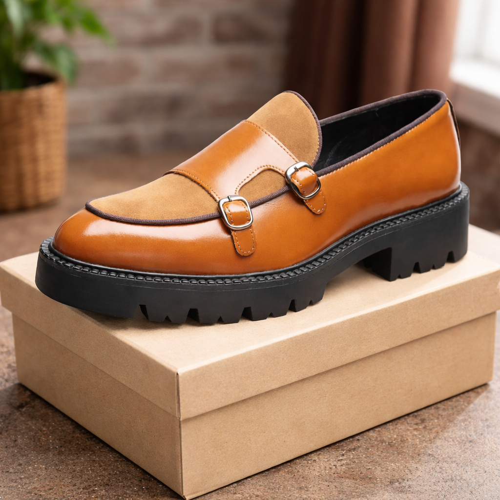Aharon - Mocasín Transpirable de Cuero Genuino