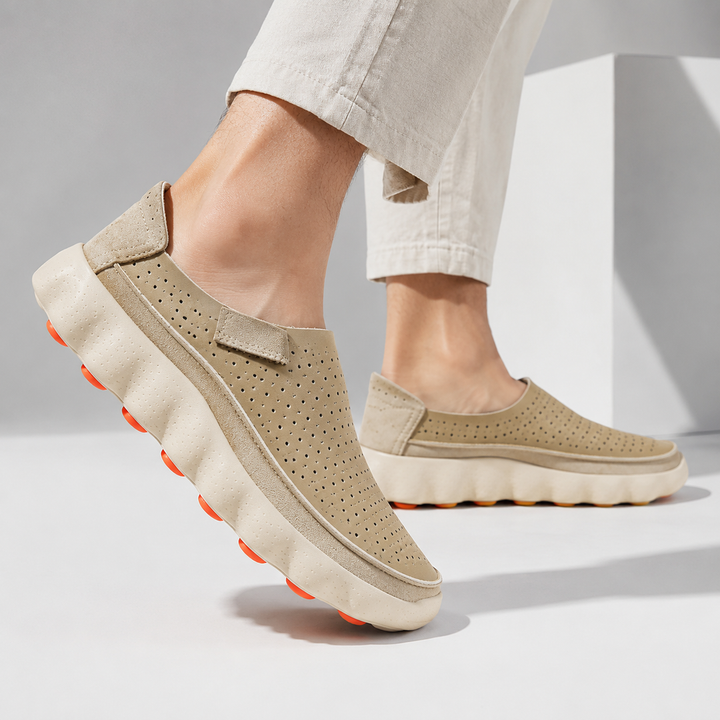 Sameth - Zapatos Sin Cordones Perforados Con Suela Flexible