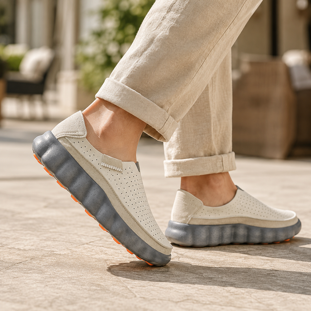 Sameth - Zapatos Sin Cordones Perforados Con Suela Flexible