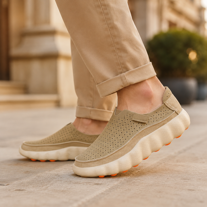Sameth - Zapatos Sin Cordones Perforados Con Suela Flexible