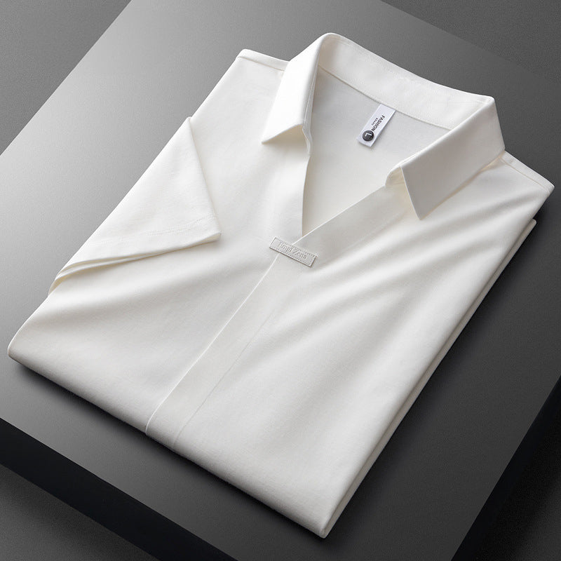 Jeorge - Elegante Polo De Algodón y Seda