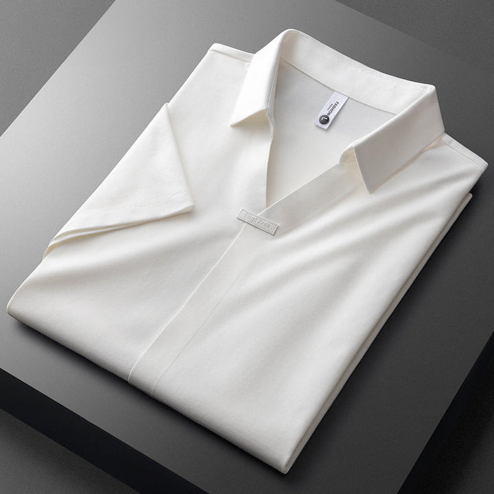 Jeorge - Elegante Polo De Algodón y Seda