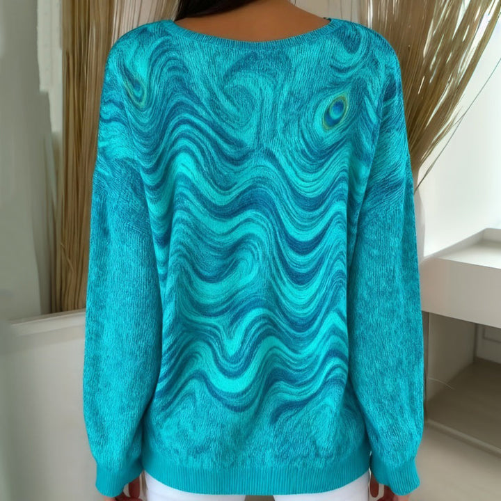 Nyella - Camiseta Informal con Estampado Degradado