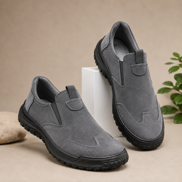 Traveis - Zapatos sin Cordones con Paneles Elásticos y Suelas Texturizadas