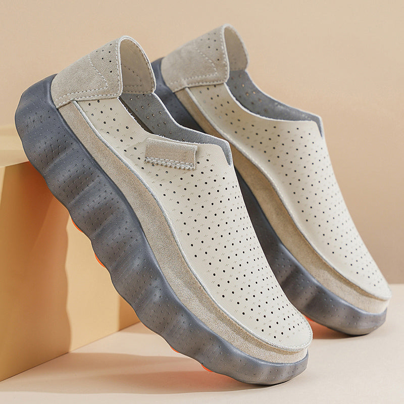 Sameth - Zapatos Sin Cordones Perforados Con Suela Flexible