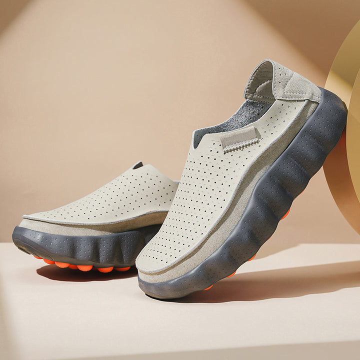 Sameth - Zapatos Sin Cordones Perforados Con Suela Flexible
