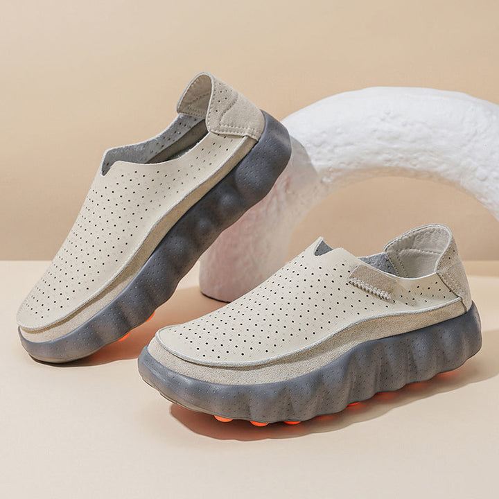 Sameth - Zapatos Sin Cordones Perforados Con Suela Flexible