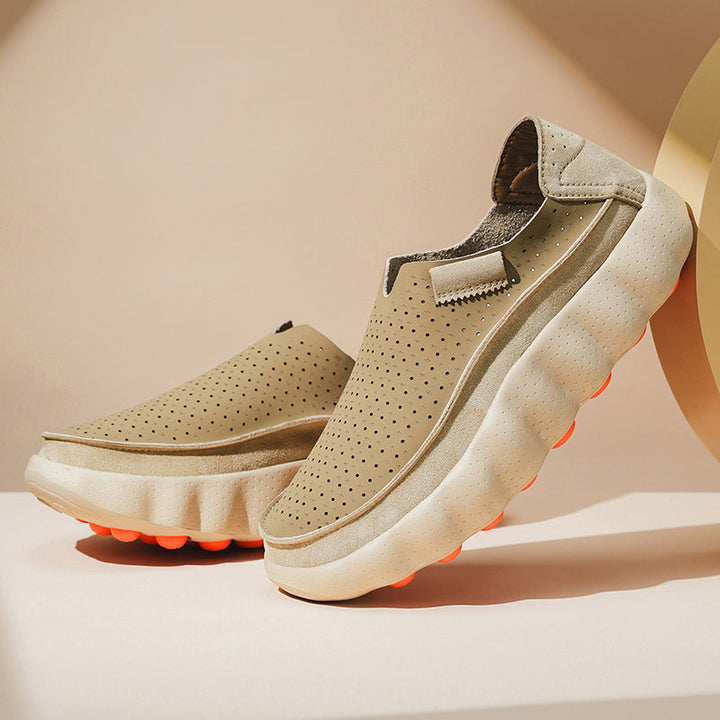 Sameth - Zapatos Sin Cordones Perforados Con Suela Flexible