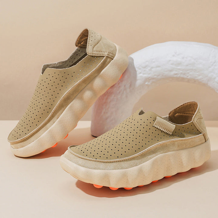 Sameth - Zapatos Sin Cordones Perforados Con Suela Flexible