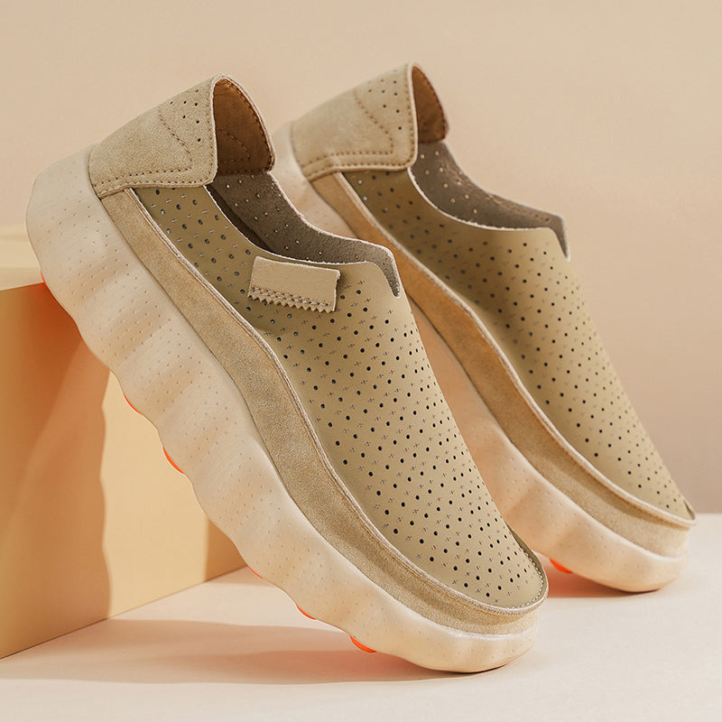 Sameth - Zapatos Sin Cordones Perforados Con Suela Flexible