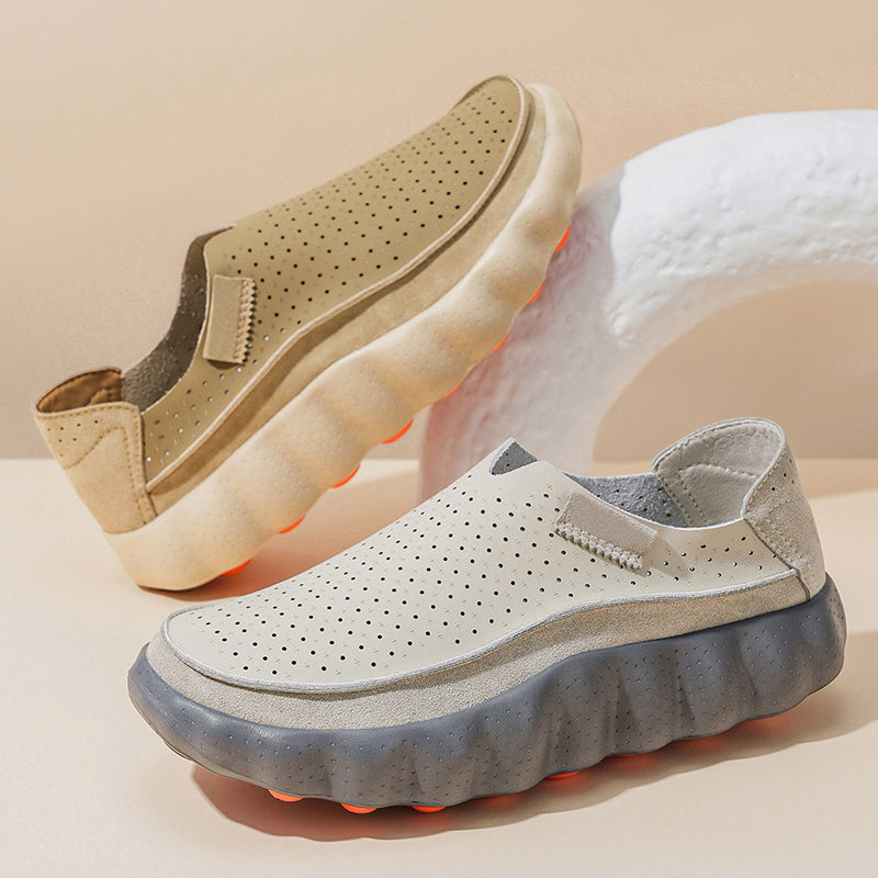 Sameth - Zapatos Sin Cordones Perforados Con Suela Flexible