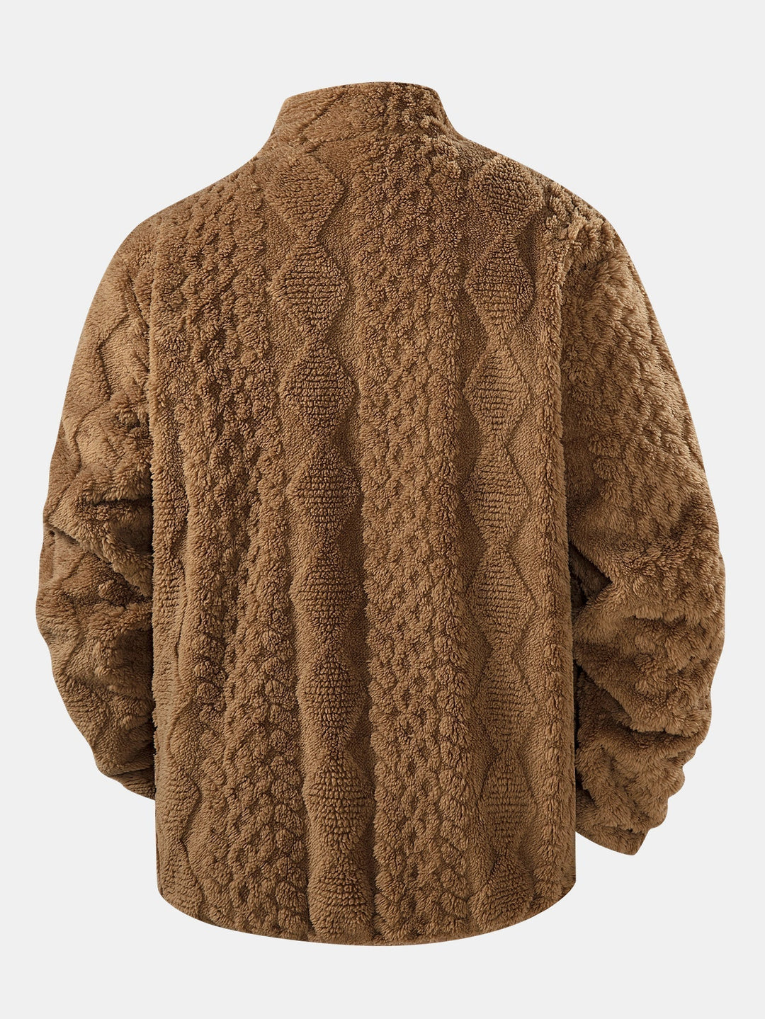 Elwood - Chaqueta Teddy Jacquard Geométrica