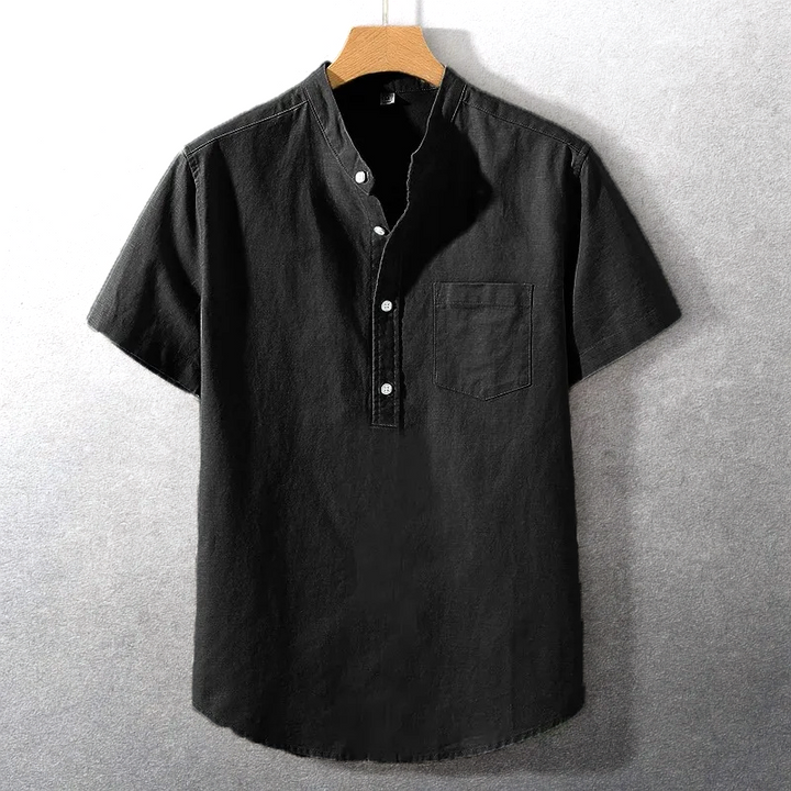 Sung - Camisa De Mezcla De Algodón