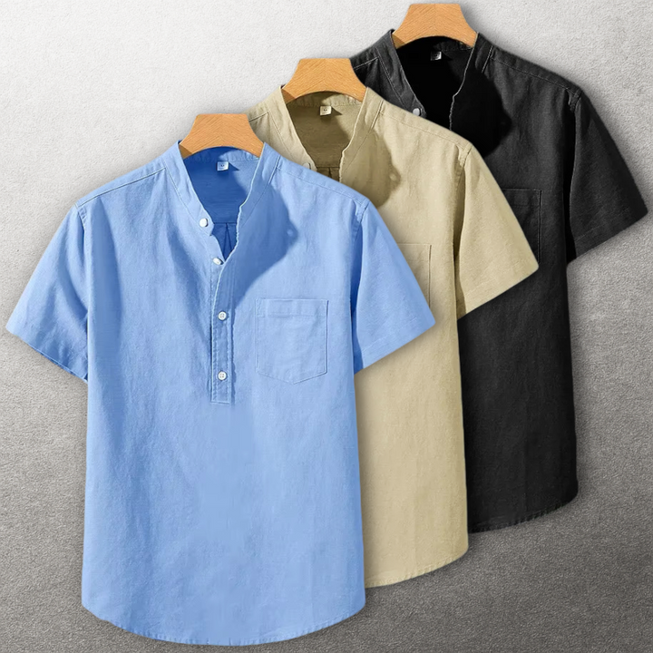 Sung - Camisa De Mezcla De Algodón