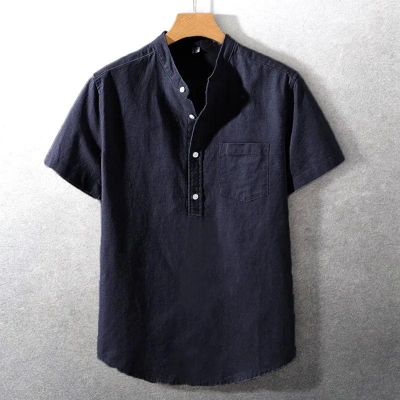 Sung - Camisa De Mezcla De Algodón