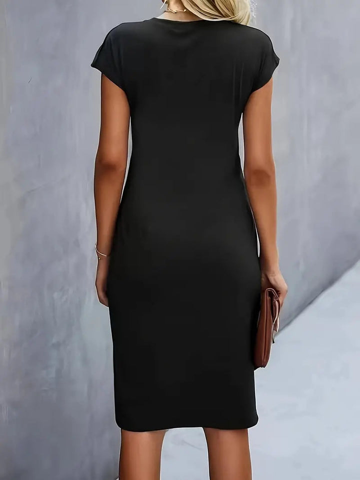 Adelina - Elegante Vestido Con Cuello Redondo