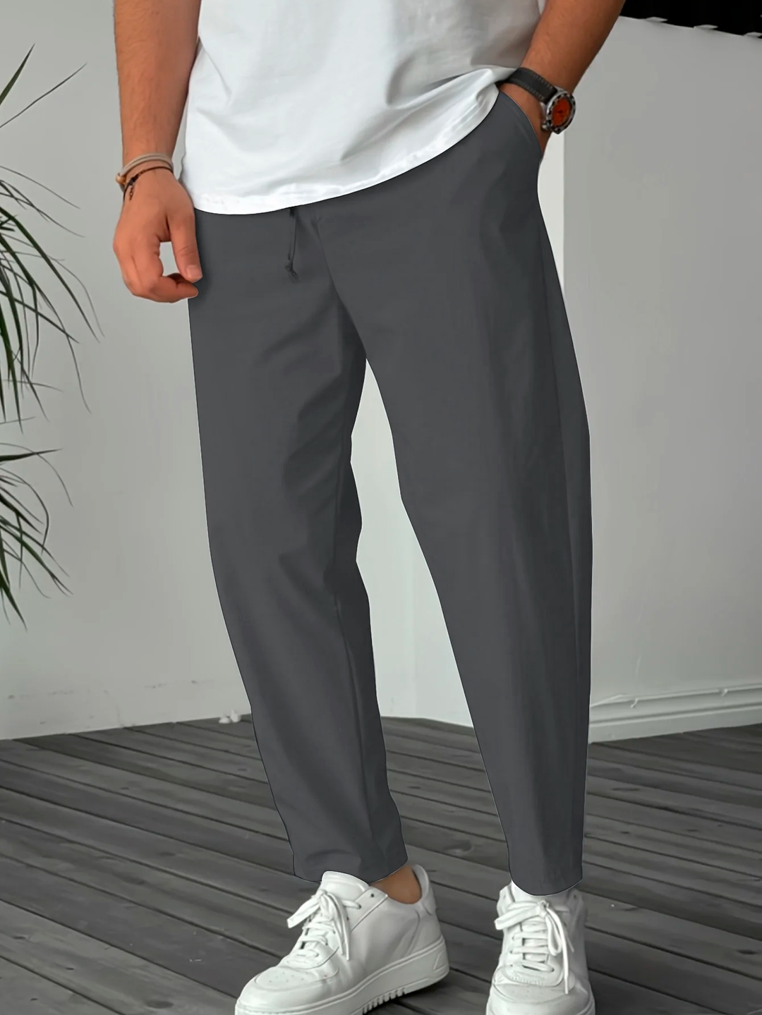 Blewett - Elegantes Pantalones Con Cordón Ajustable