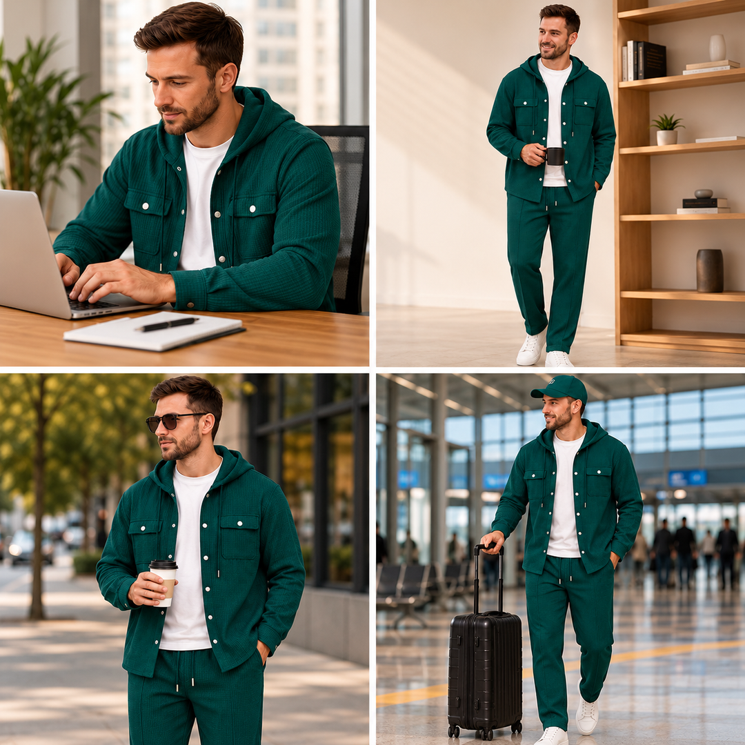 Waylon - Conjunto De Chaqueta Con Capucha Y Pantalones Con Estampado De Rombos