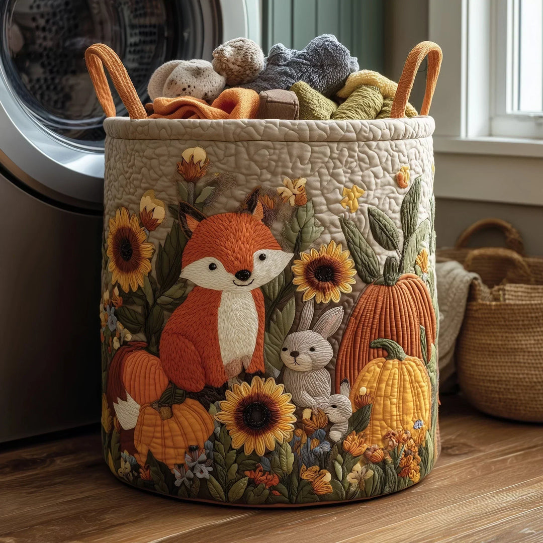 Crestelle - Cesta Decorativa De Almacenamiento Acolchada a Mano