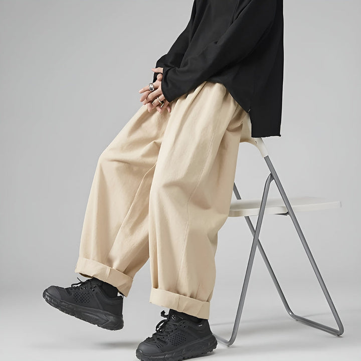 Paolino - Elegantes Pantalones De Corte Holgado