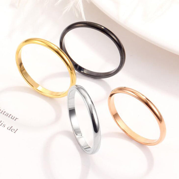PureHalo - Anillos Sencillos y Lisos Antialérgicos